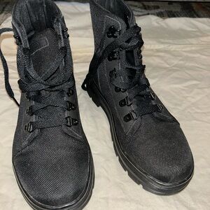 Dr. Martens Women's Combs W Combat Boot, specifically the Extra Tough Nylon